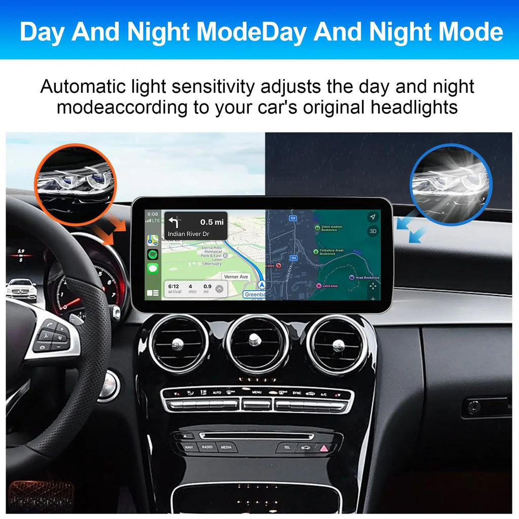 12.3" Android Radio for Mercedes Benz C Class W205 GLC X253 2015-2018 NTG 5.0 Qualcomm 668