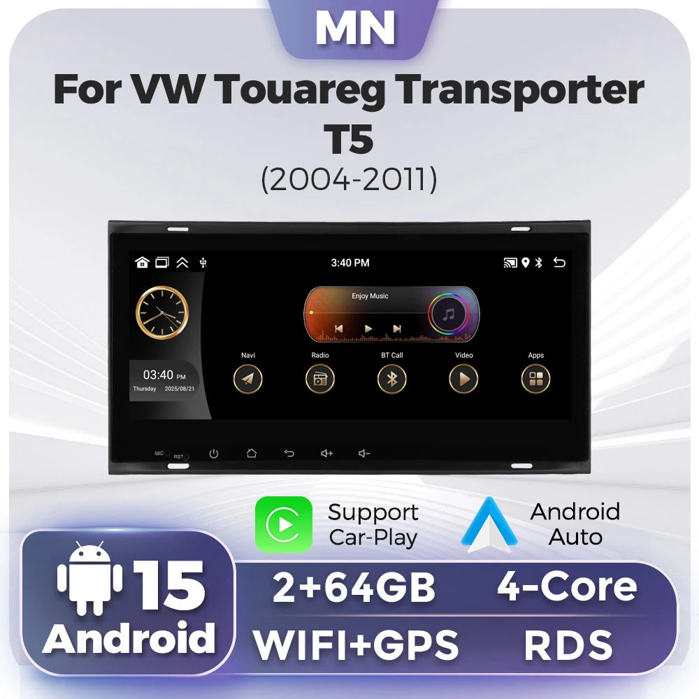 8.8inch Android 15 Car Radio Stereo for VW Tiguan Touran Caddy Jetta Polo Passat Seat Carp | AUTOKITSHOP