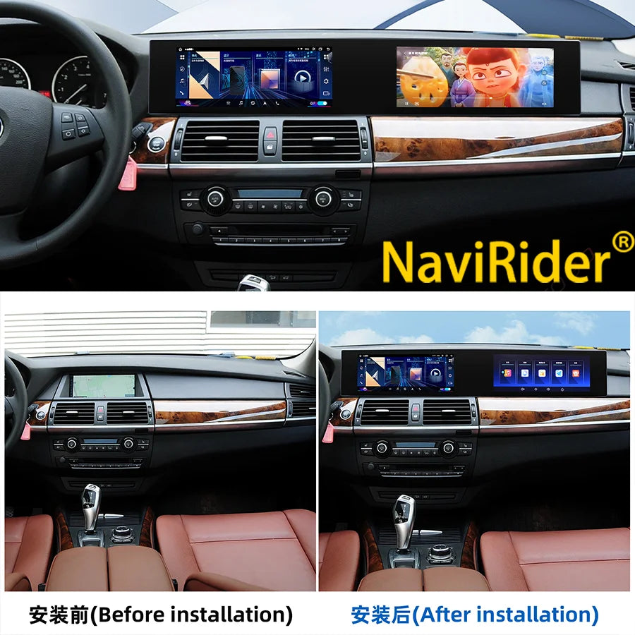 21" Curved Screen Car Radio For BMW X5 X6 E70 E71 CIC CCC 07-13 F15 F16 NBT 14-17 EVO 2018 | AUTOKITSHOP
