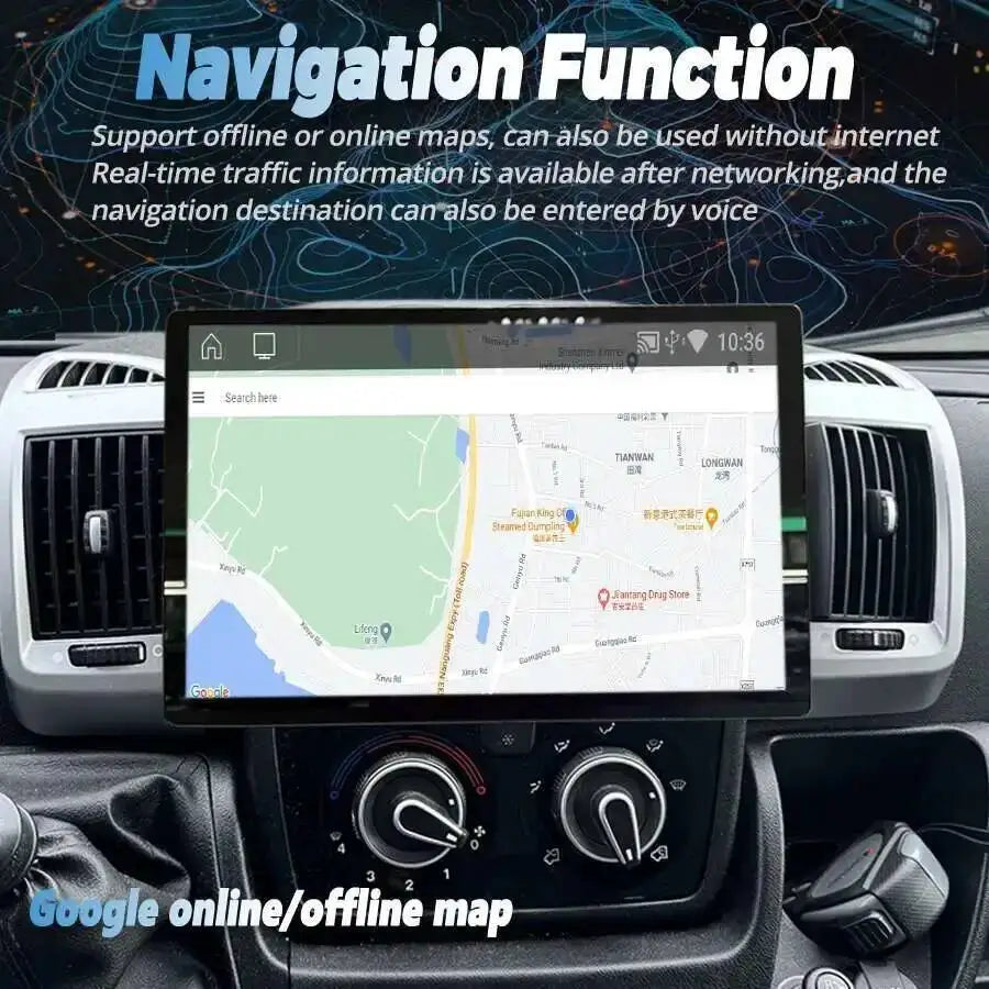 2K Android 15 Car Radio For Fiat Ducato 2006-2022 CarPlay GPS Navi Multimedia Player 12.5i | AUTOKITSHOP