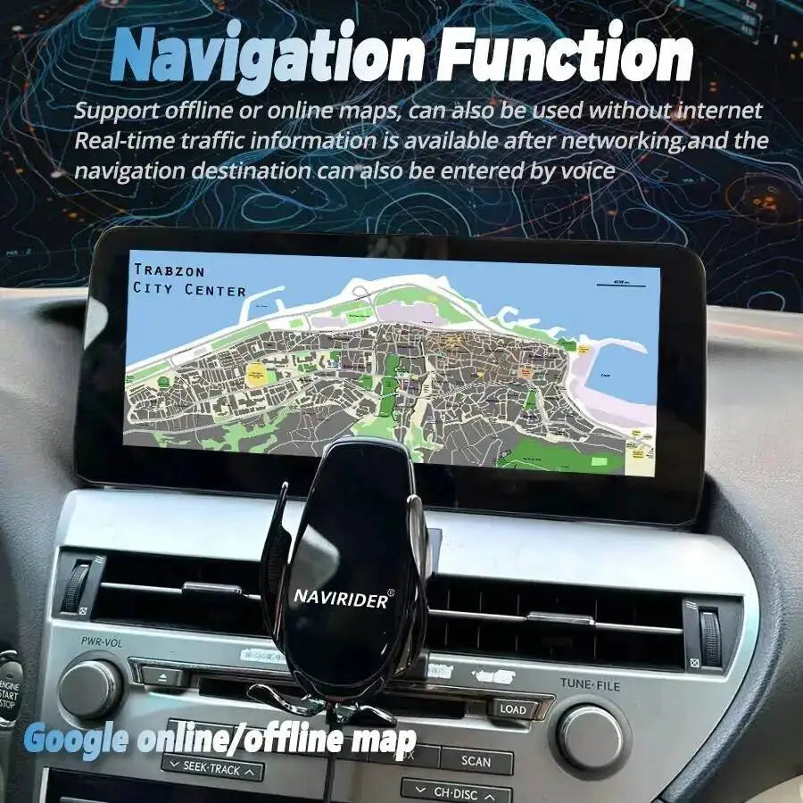 12.3inch Android Auto CarPlay Car Multimedia Stereo Player Navigation DSP 4G WiFi For Lexu | AUTOKITSHOP