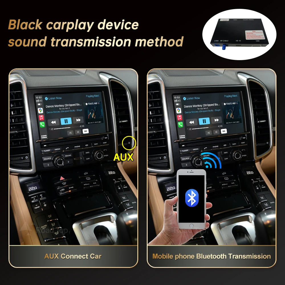 RoadTop Wireless CarPlay for Porsche Boxster 718 Macan Cayman Cayenne 911/918 PCM3.0 3.1 2