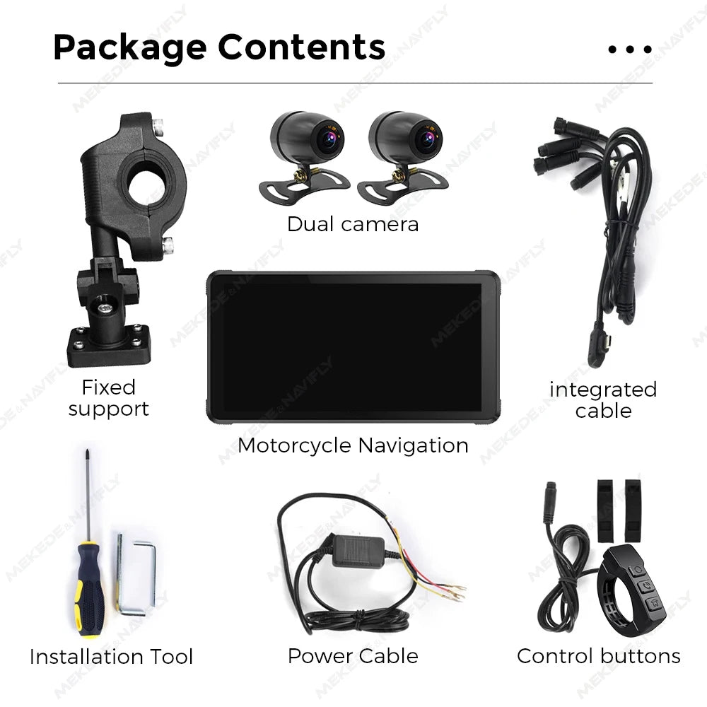 5.5Inch Carplay Android Auto Device | Carpuride For Motorcycles IPX7 Waterproof Moto One C