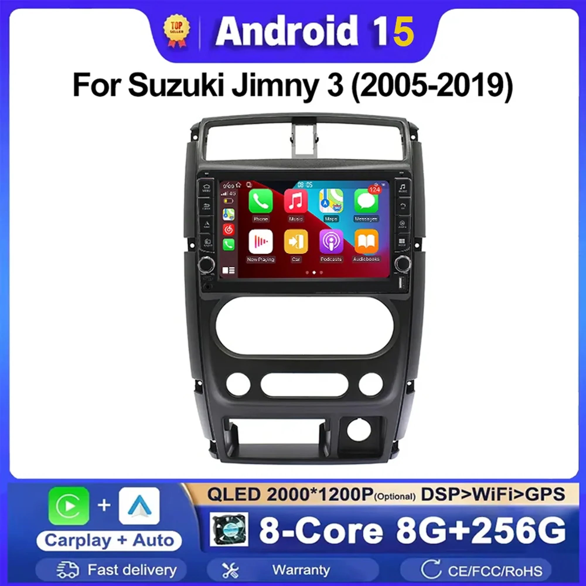 Android For SUZUKI Jimny 3 2005 2006 2007-2019 Car Radio Stereo Multimedia Video Player Na | AUTOKITSHOP