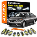 ZITWO 10Pcs Car Indoor Lamp For Nissan Versa 2012 2013 2014 2015 2016 2017 2018 2019 LED Bulb In - Canbus LED Car Light