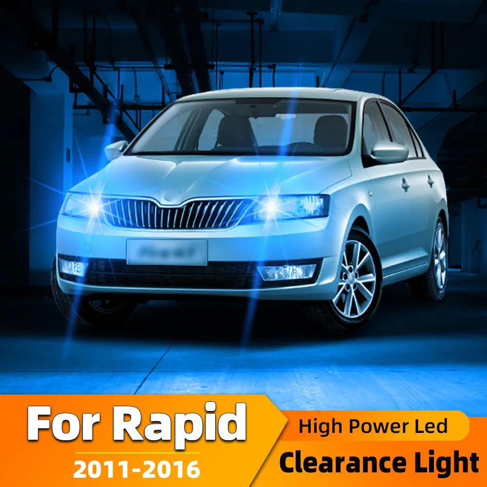 2-Piece LED Interior Light Kit for Skoda Rapid NH1 NA2 NH3 Accessories - Canbus Error-Free Bulbs | AUTOKITSHOP