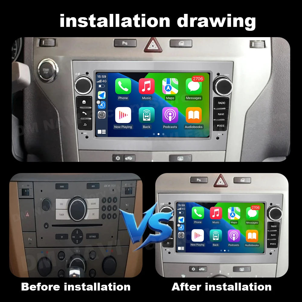 Android OS System for Opel Meriva Vivaro Tigra Combo Astra Antara Car Radio Multimedia Tou