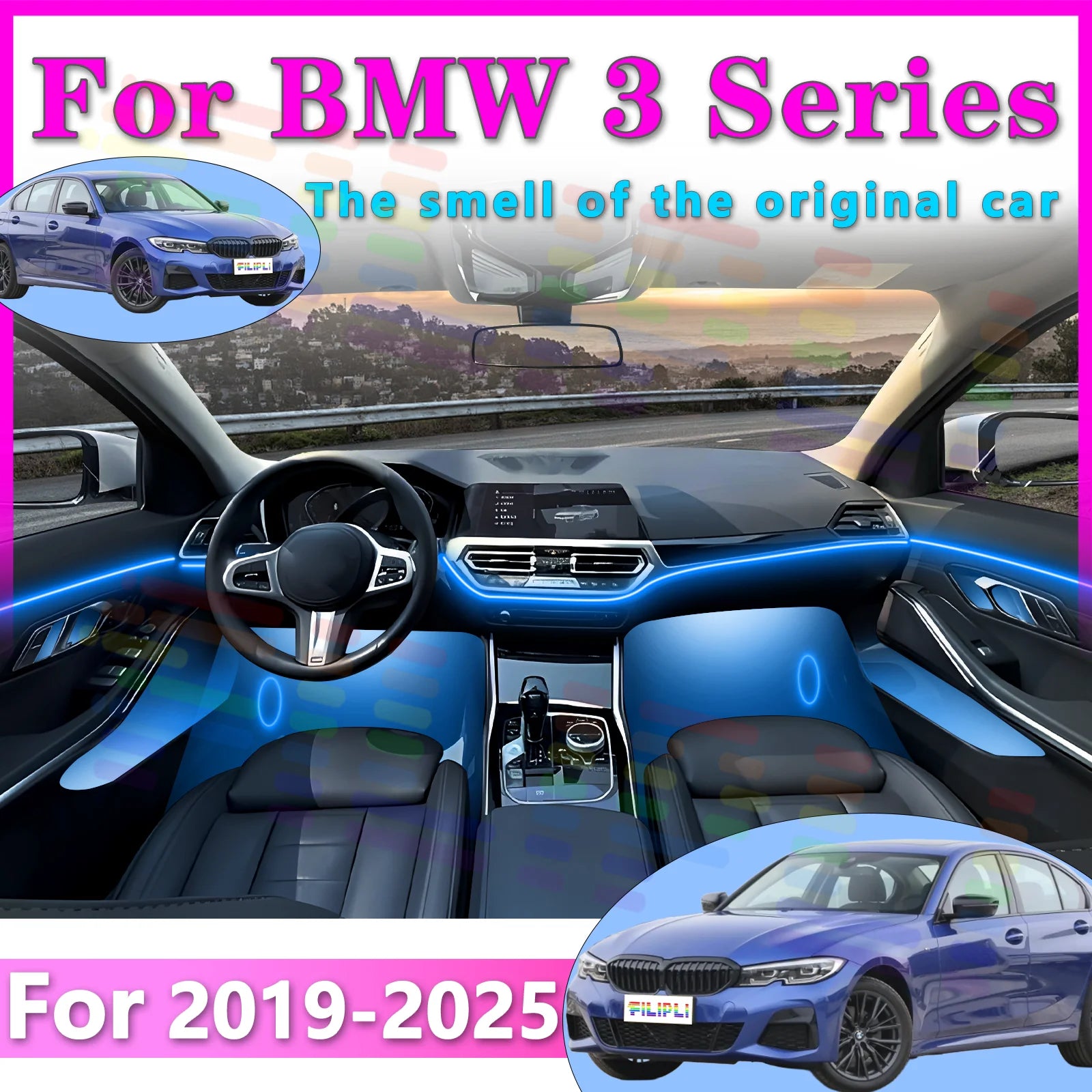 RGB - Ambient Light - for BMW - App Control - Car Interior Lighting | AUTOKITSHOP