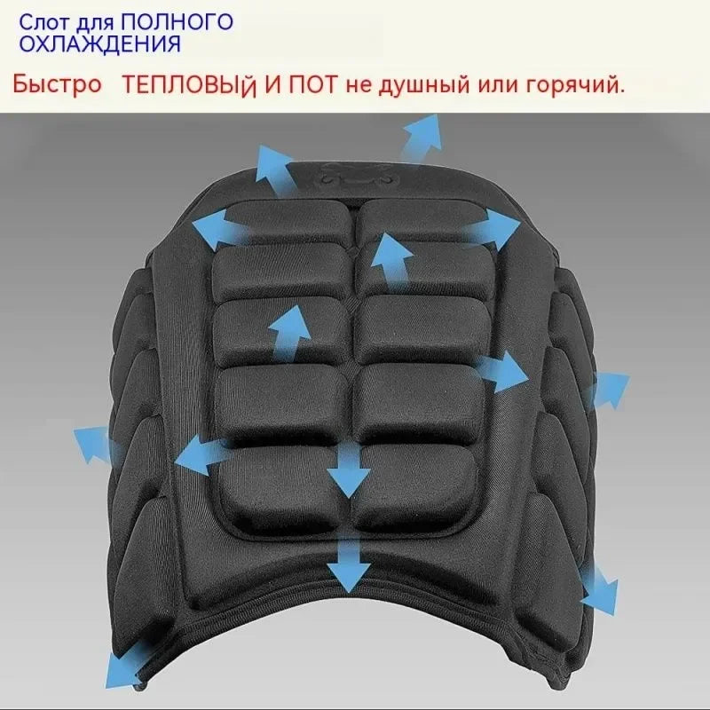 3D Motorcycle Seat Cover Universal Comfort Air Seat Cushion Cover Motorbike Air Pad Cover Shock  - Automotive LED Light