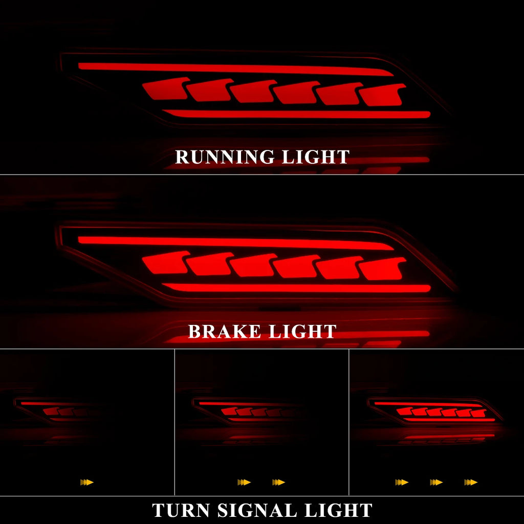 LED Bumper Reflector Lights For Mitsubishi Pajero Shogun Montero 2019 2020 2021 Dynamic Tu | AUTOKITSHOP