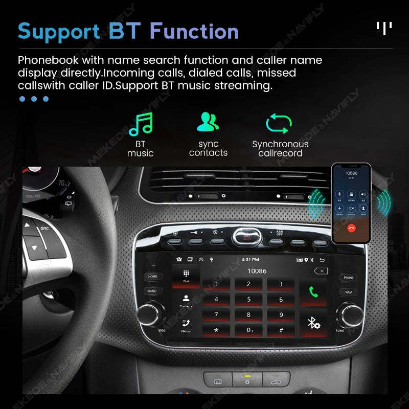 7" Android 15 Car Radio For Fiat Linea Punto EVO 2012-2015 Multimedia Player GPS Intellige