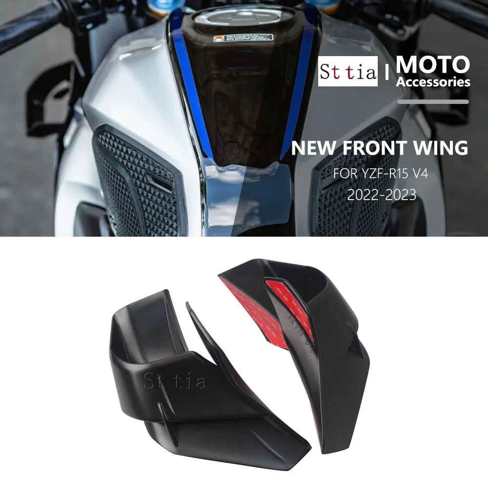 For YAMAHA R15 YZF R15 YZFr15 V4 2022 2023 YZF-R15 1pair Fixed Wind Wing Motorcycle Wing Aerodyn - Automotive LED Light