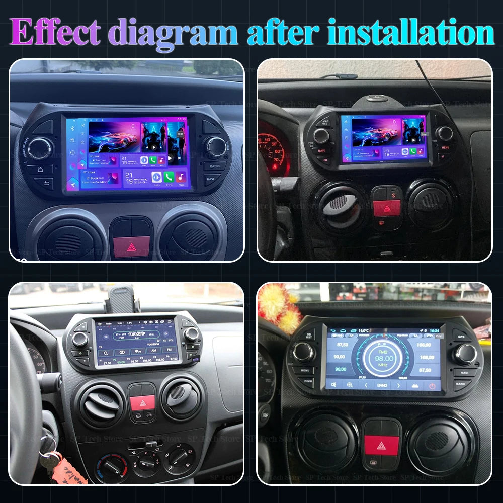 7" Car Radio Multimedia Video Player For Fiat Fiorino Qubo Citroen Nemo Peugeot Bipper 200 | AUTOKITSHOP