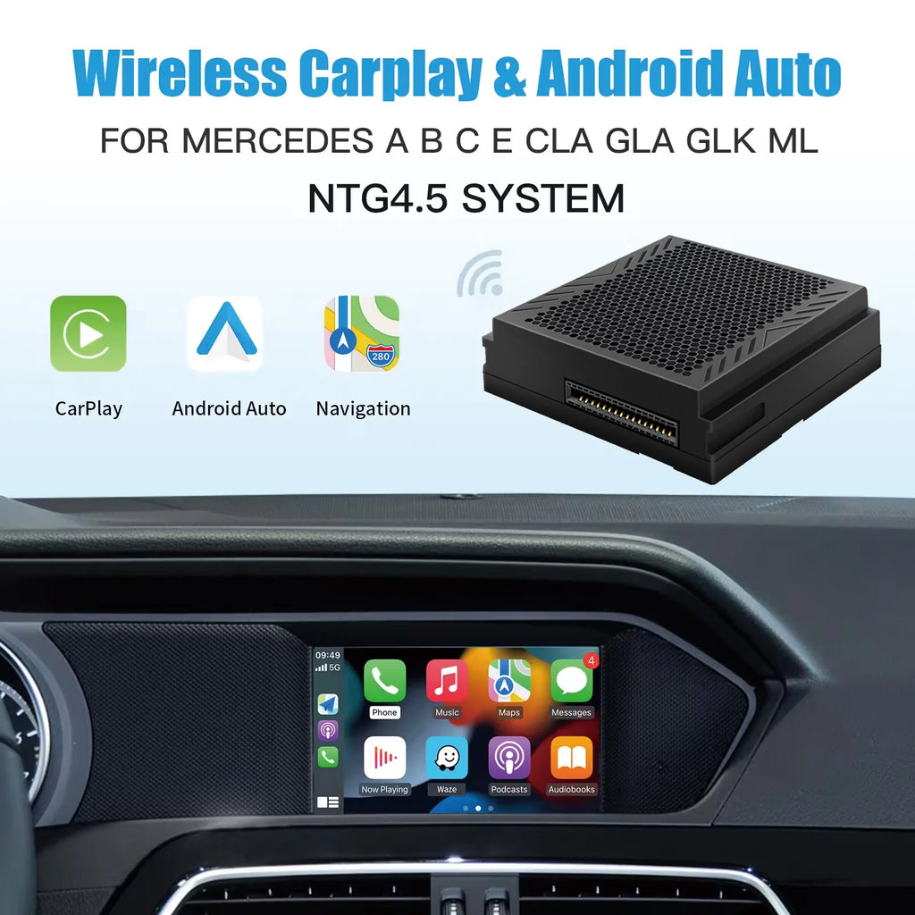 AUTOABC Wireless Carplay Suitable For Mercedes Benz A B C E CLA GLA GLK ML Sprinter NTG4.5 | AUTOKITSHOP