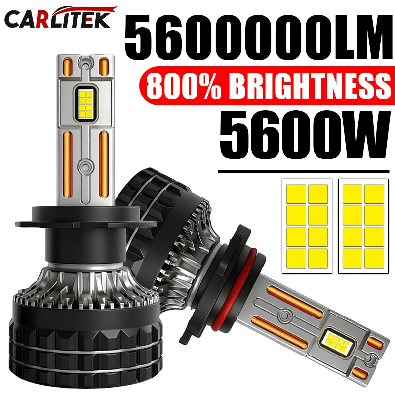 H7 LED Headlight 5600000LM 5600W Car Light Bulbs LED H4 Headlight Canbus H1 H11 9005 9006