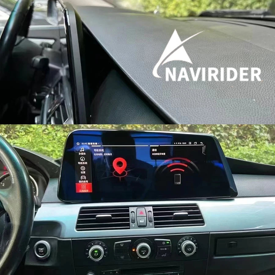 For BMW 5 Series E60 2007- 2010 CCC CIC Android Multimedia Video Player Auto 12.3 inch Car
