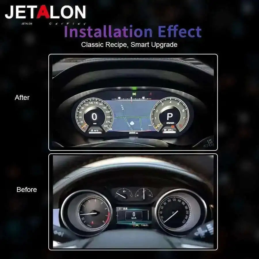 12.3" LCD Instrument Cluster For Opel Insignia Buick Regal 2009-2015 Virtual Cockpit Speed