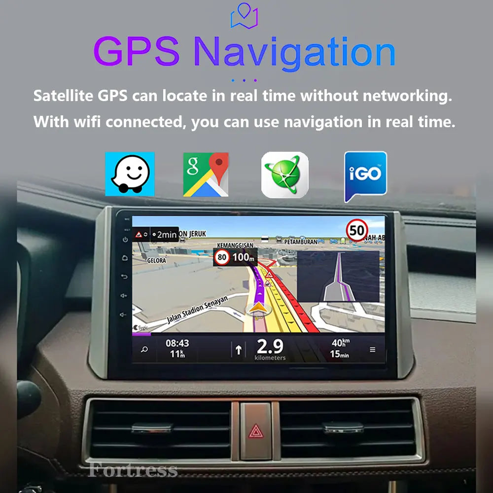 Android 16 Wireless Bluetooth Carplay Stereo Head Unit Screen Car Radio Multimedia Navigat