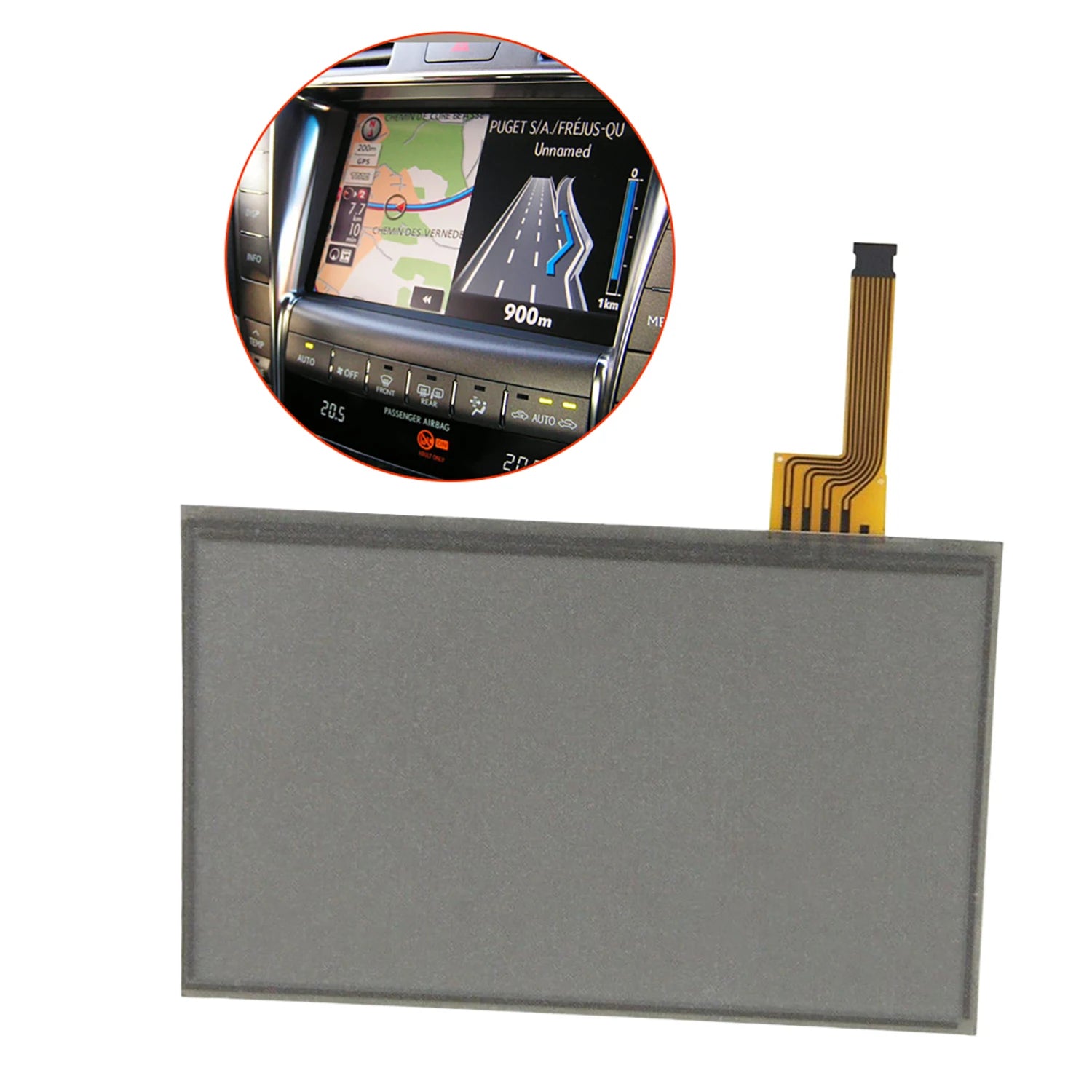 7.3 Inch 4pin Resistive LCD Display Screen Touch Screen LTA070B511F LTA070B510F For Lexus