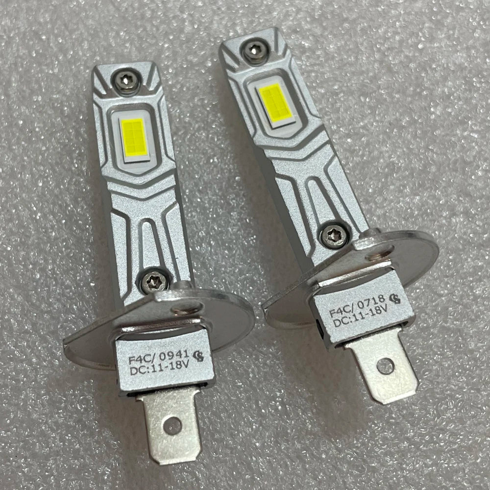 H1 P14.5s LED Headlight Bulbs 55W Super Bright 12V White Turbo Diode Car Fog Lamp No Adapt