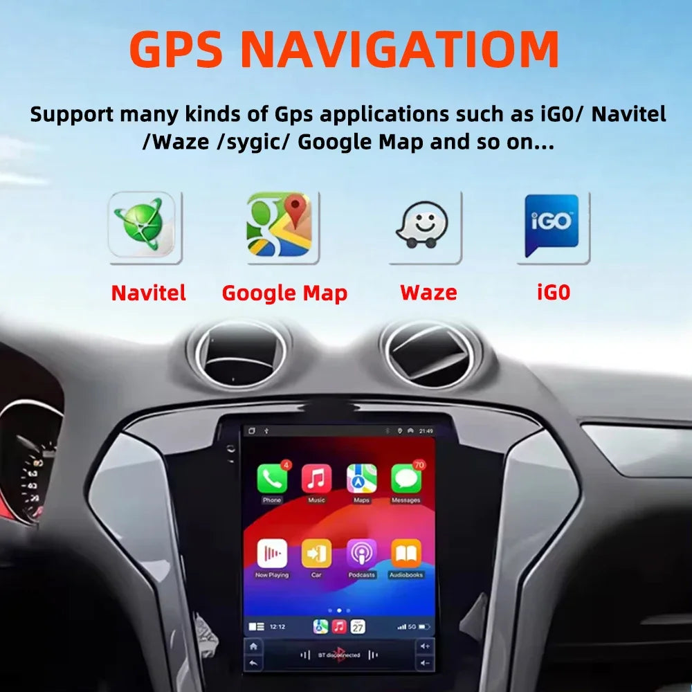 9.7 inch Android 16 Car Radio For Ford Mondeo MK4 Galaxy A/C 2011 - 2013 Multimedia Video
