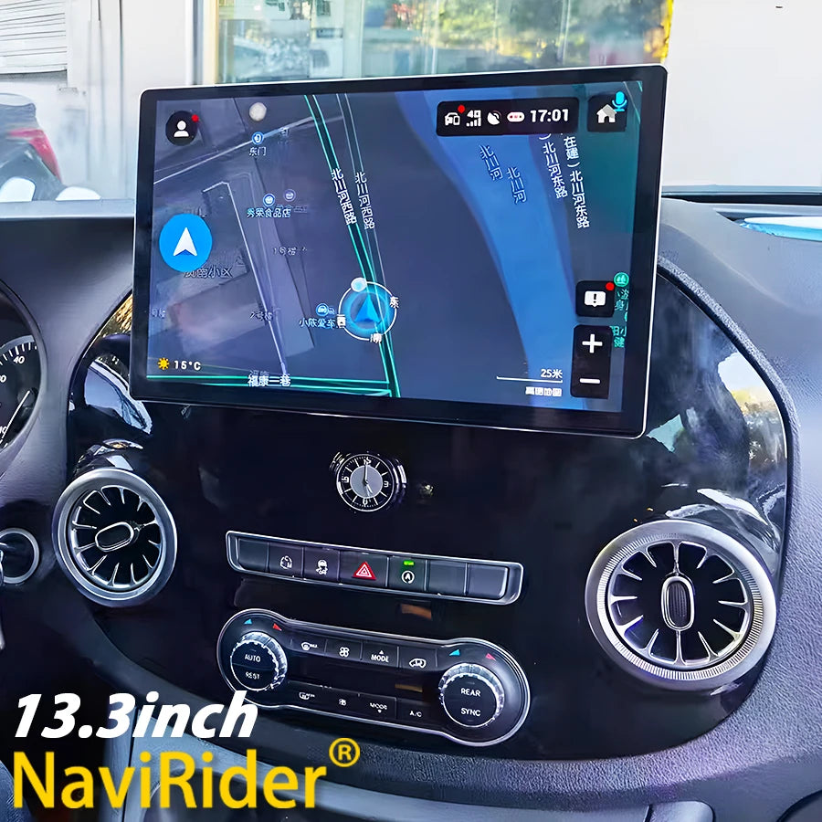 13.3Inch Android 13 Screen For Mercedes Benz Vito 116 W447 2016 Stereo GPS Carplay Navigat