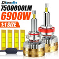 6900W H7 H11 H1 LED Car Headlights H4 H8 H9 9005 HB3 9006 HB4 9012 HIR2 7500000LM Canbus 3