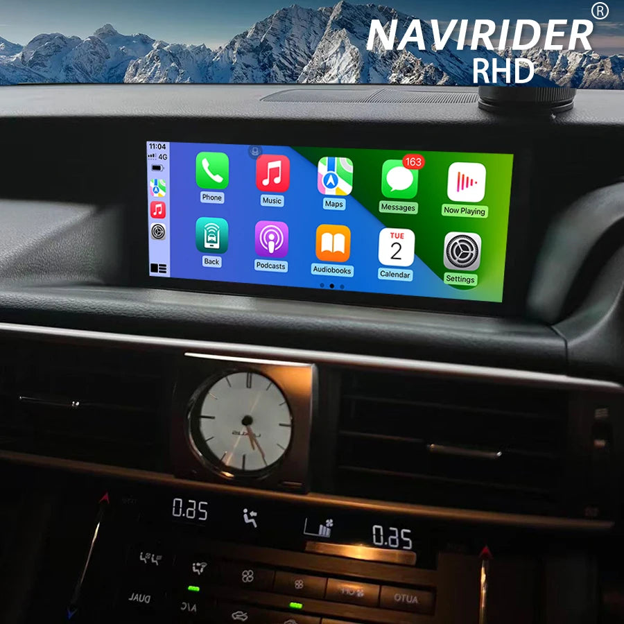 RHD Car Multimedia Player Navigation BT Radio Qled Screen For Lexus IS RC 200 250 200t 300