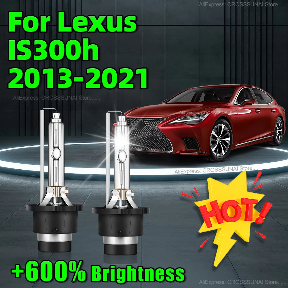 35W Xenon Light Bulbs 6000K Fast Bright HID Car Lamp D4S Headlight For Lexus IS300h 350 25