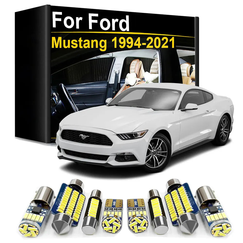 LED Interior Light Kit for Ford Mustang 1994- 2011 - Canbus Dome Map Door Trunk Bulbs | AUTOKITSHOP