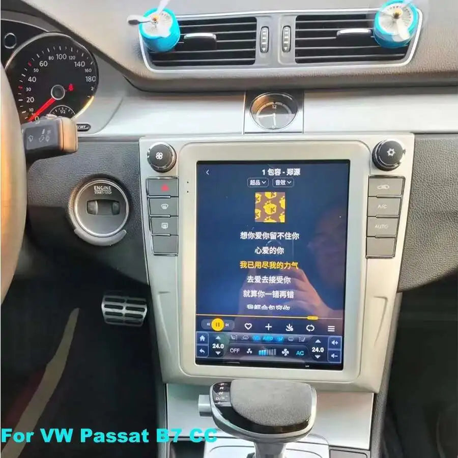 128GB Vertical AHD Screen Multimedia Video Player Car GPS For VW Passat B7 CC 2010-2016 An