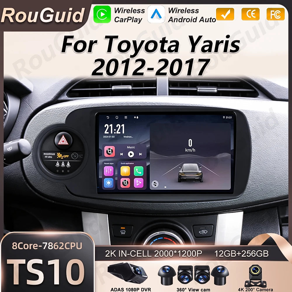 Android 16 Carplay For Toyota Yaris 2012 2013 2014 2015 2016 2017 Car Radio Autoradio Ster | AUTOKITSHOP