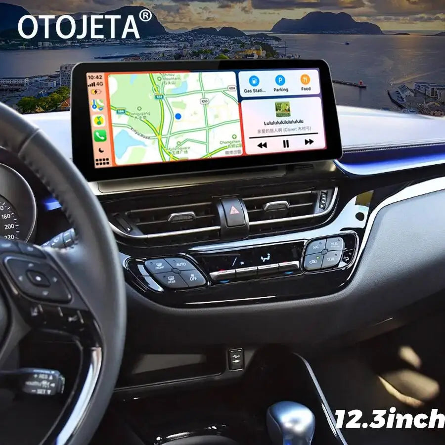 12.3'' Android 15 Wide Screen For Toyota CHR 2016-2021 Multimedia Video Player Wireless Ca