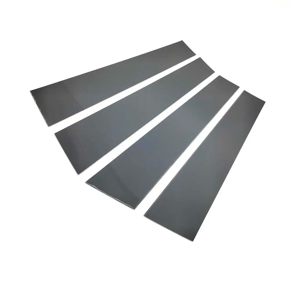 Pillar Posts Door Window Trim Cover Kit Glossy Piano Black for Fiesta