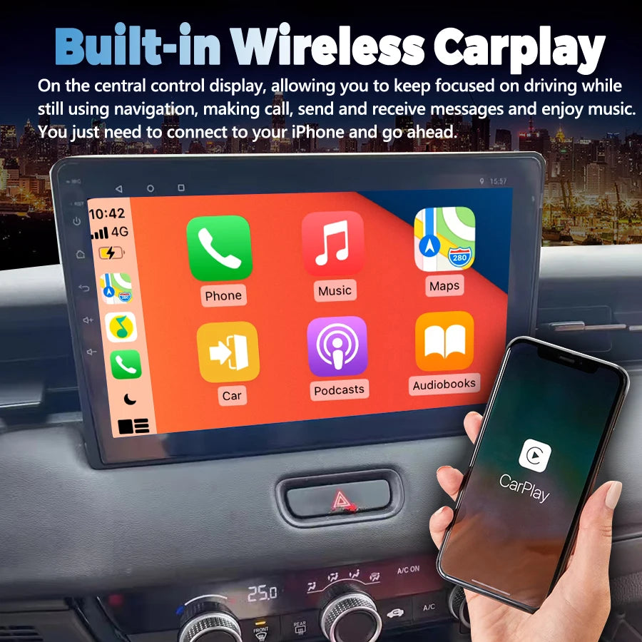 9inch Radio Car Multimedia Video Player For Toyota Vezel 2023 2024 Android CarPlay Navigat