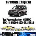 LED Interior Light Kit for Peugeot Partner MK1 MK2 MK3 I II III 1996- 2021 - Canbus Dome Map Door Trunk Bulbs | AUTOK...