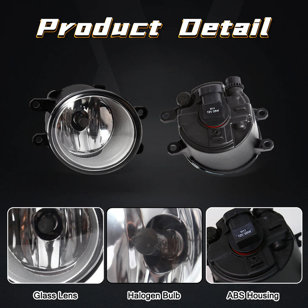 Car Fog Lamps For Toyota Wish 2004 2005 DRL Daytime Running Lights Front Bumper Headlights | AUTOKITSHOP