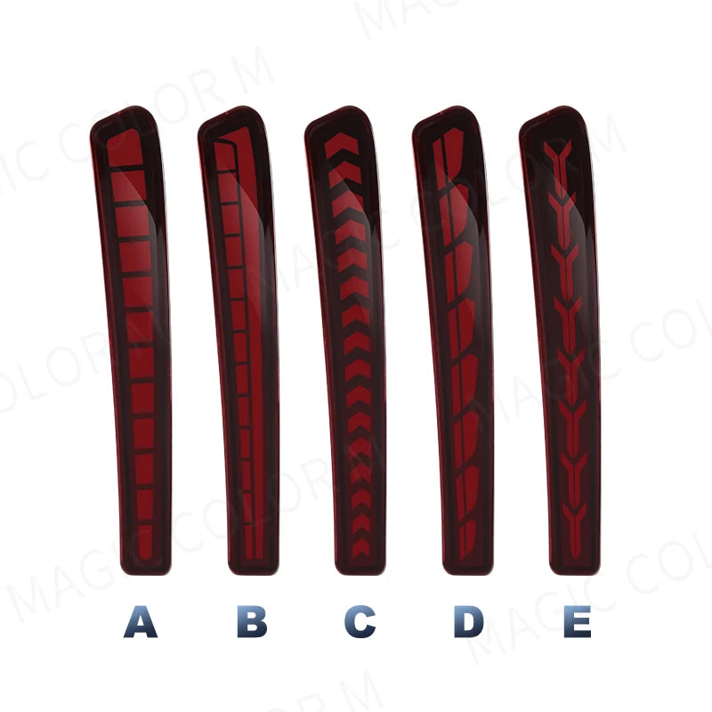 For Toyota Corolla Altis L LE XLE 2020 2021 Car Rear Bumper Reflector Red Smoked Sequentia | AUTOKITSHOP
