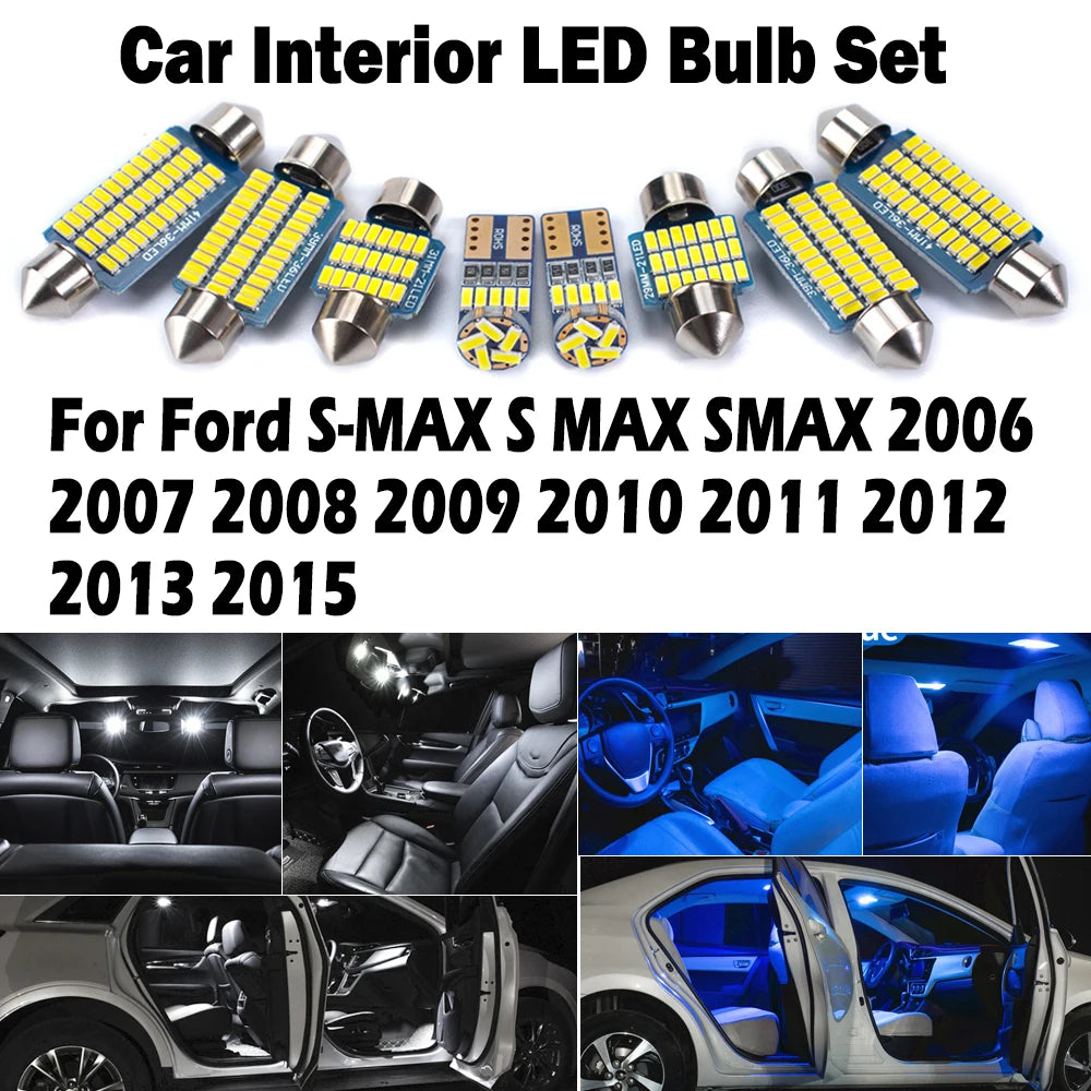 LED Interior Light Kit for Ford S-MAX S MAX SMAX - Canbus Error-Free Bulbs | AUTOKITSHOP