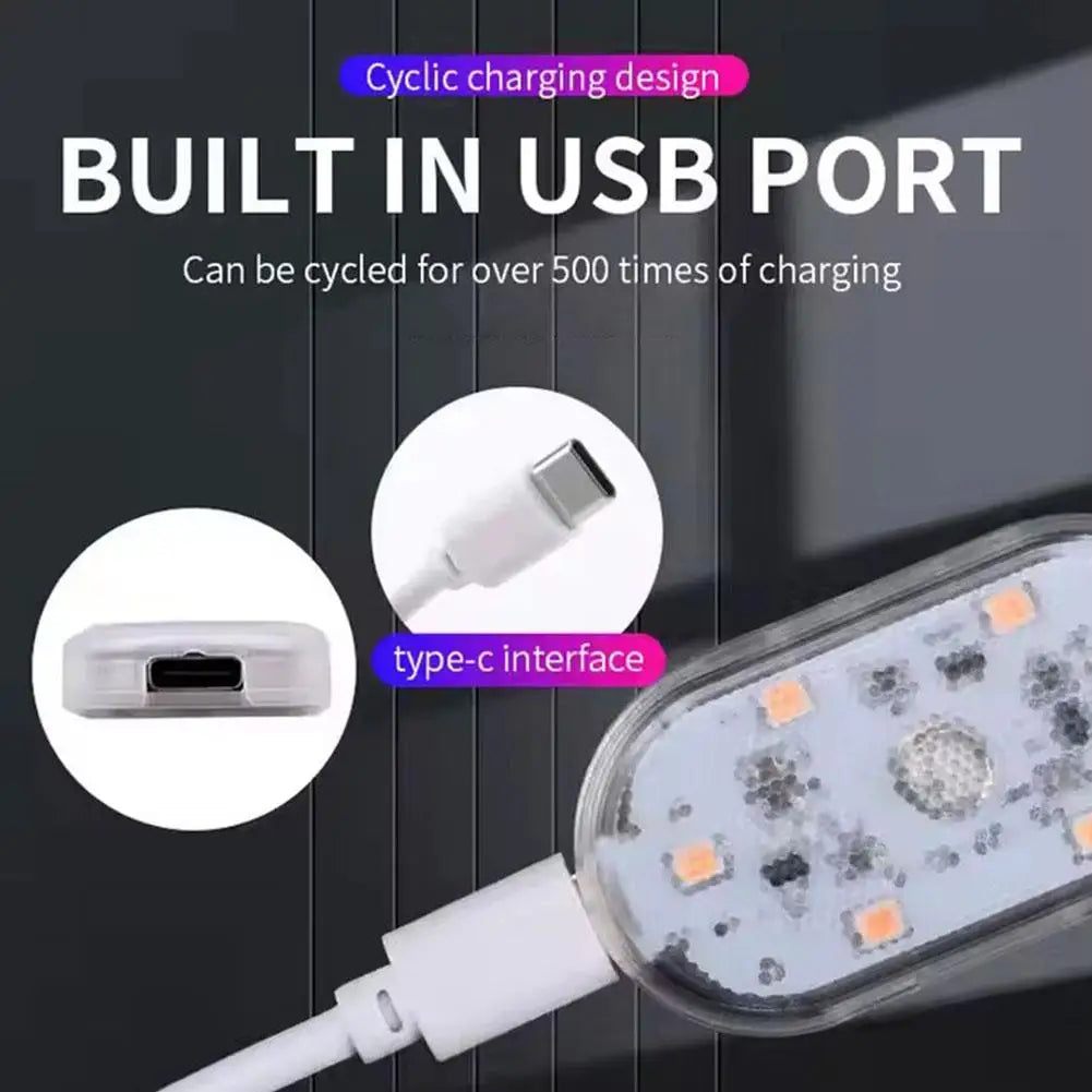 Car Roof Light Reading Light Ambient Light LED Touch Sensor USB Charging Emergency Light Upgraded Version