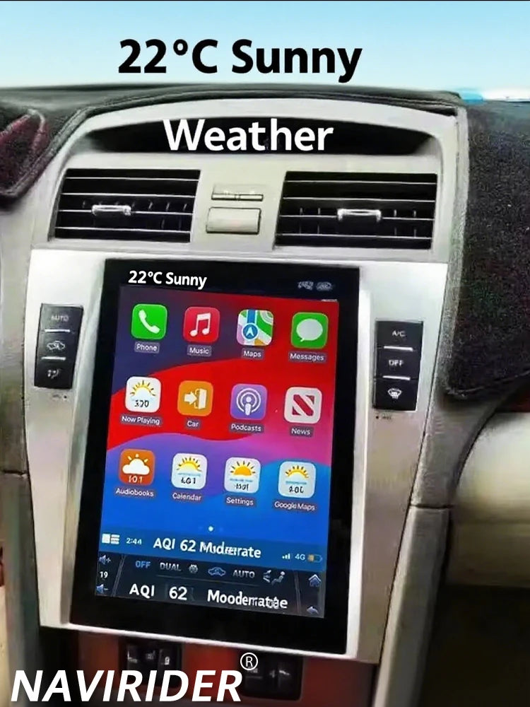 10.4inch 256GB AHD Screen For Toyota Camry 2008-2011 Radio GPS Android 15 Carplay BT DSP 1