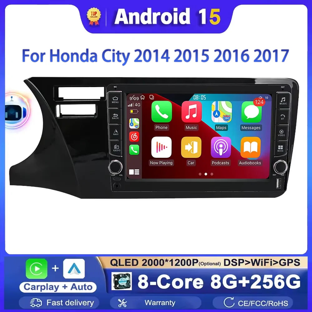 Android 15 For Honda City 2014 2015 2016 2017 Auto Multimedia Stereo Car video Player Navi | AUTOKITSHOP