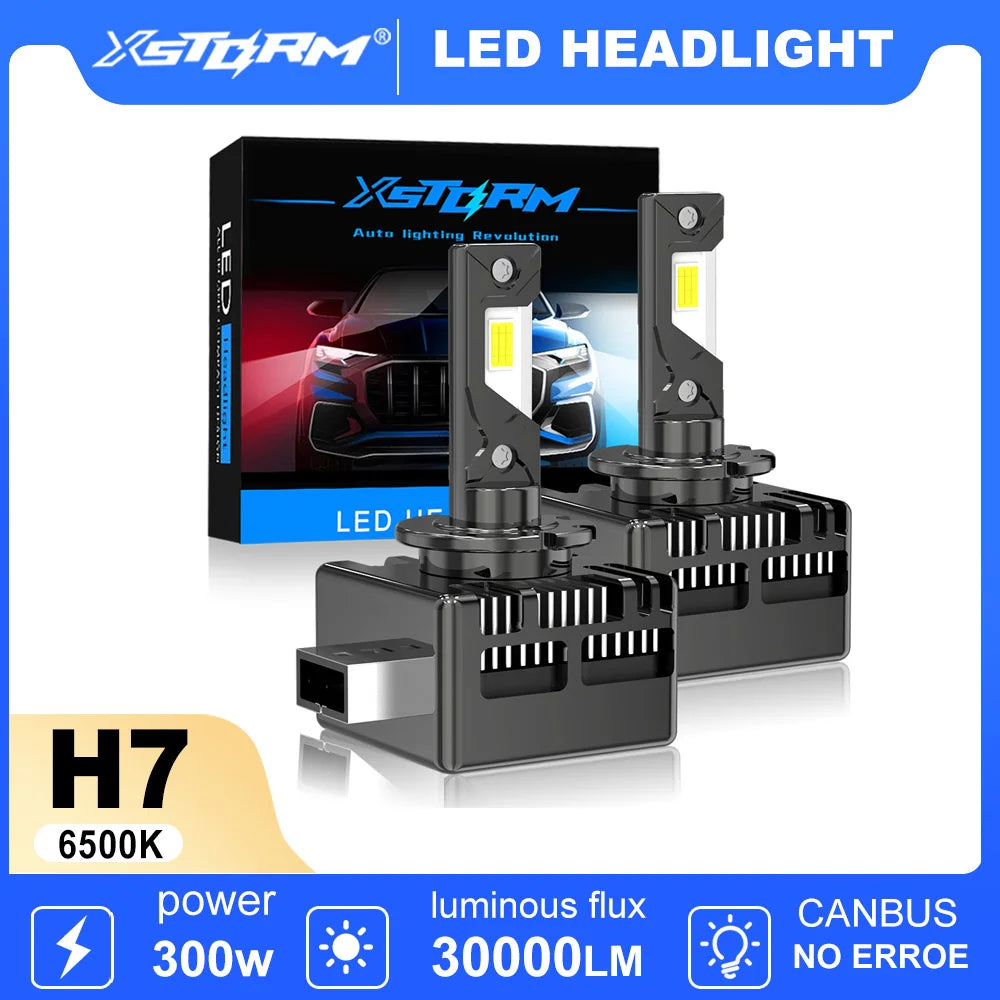 XSTORM D5S LED Headlight Bulbs D1S D2S D3S D4S Led Light Canbus 300W 12V 30000LM Headlight