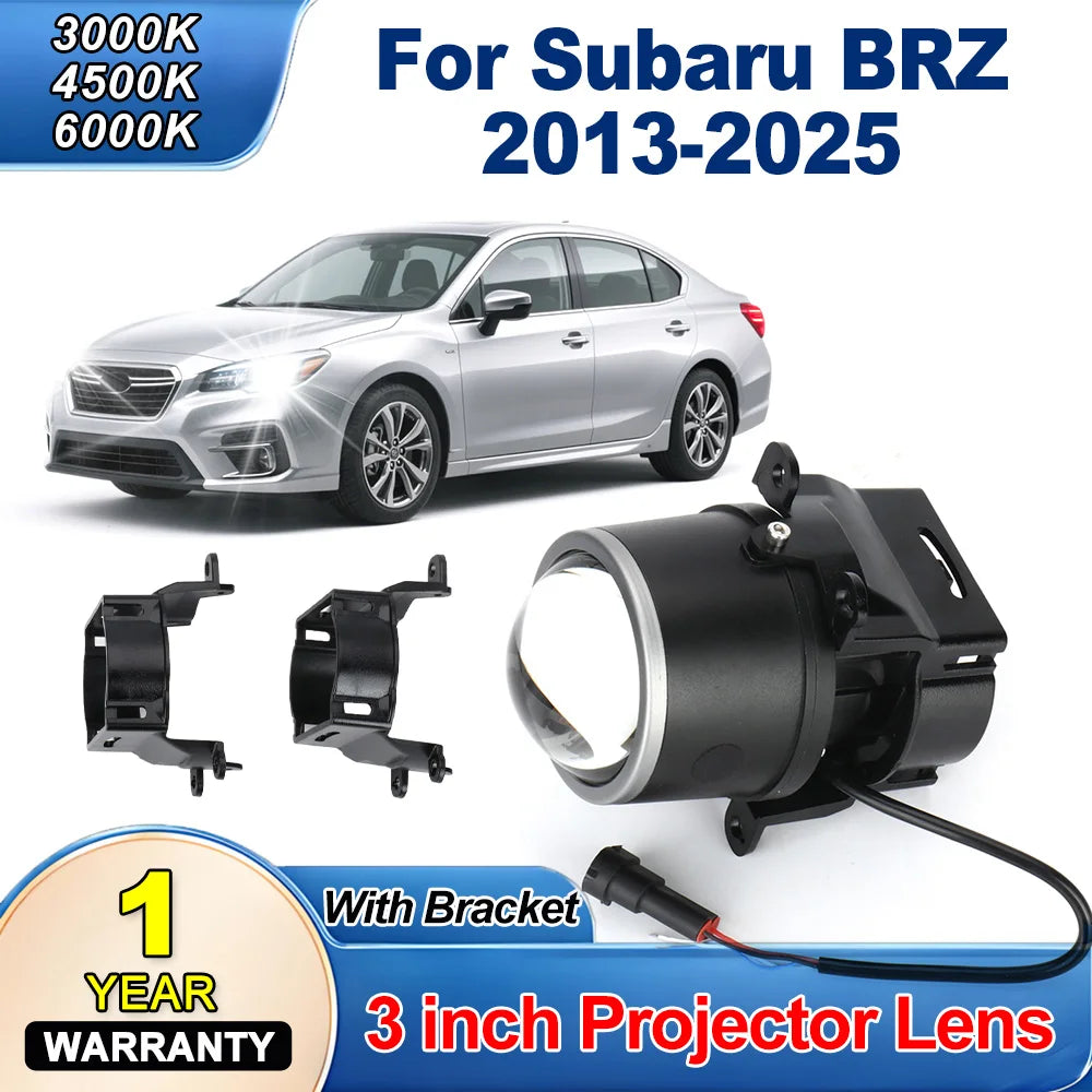 Headlight Retrofit For Subaru BRZ 2013-2025 3.0 Inch Bi-LED Projector Lens 6000K White 300