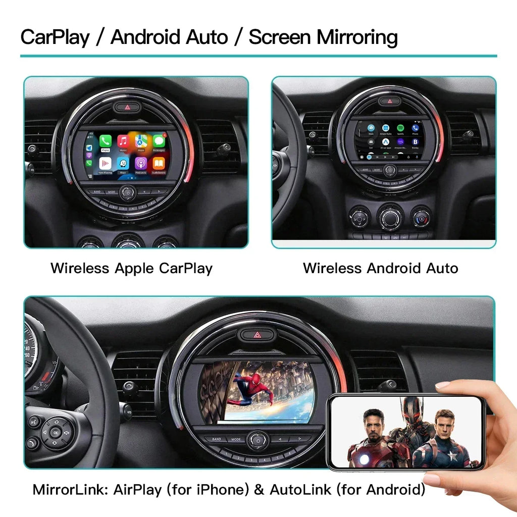 Wireless Carplay Android Auto For BMW Mini NBT CIC R55 R56 R57 R58 R59 R60 R61 Carplay Int | AUTOKITSHOP