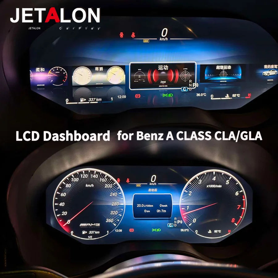 LCD Digital Instrument Panel For Mercedes Benz GLA/glc 2015-2019 CLA 2013-2019 A 2013-2017