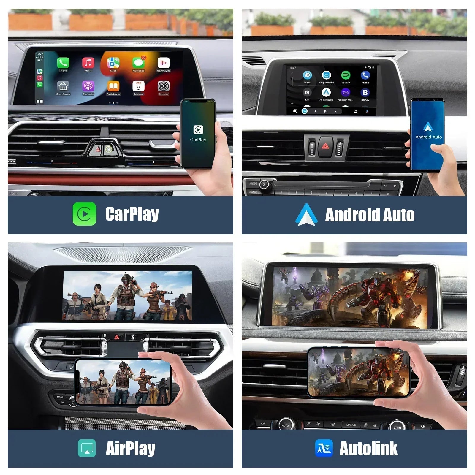 Wireless CarPlay Android For BMW NBT CIC System 1 2 3 4 5 Series X1 X3 X4 X5 F20 F21 F30 F | AUTOKITSHOP