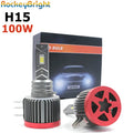100W X5 H15 H7 Car LED Headlight Bulb Fog Light H11 HB3 Canbus 6000k H7 H11 9005 HB3 Auto