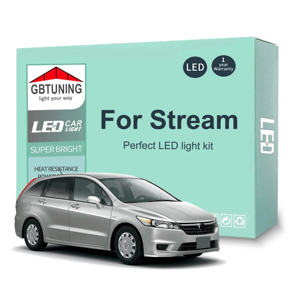 LED Interior Light Kit for Honda Stream 2001-2007 - Canbus Dome Map Door Trunk Bulbs | AUTOKITSHOP