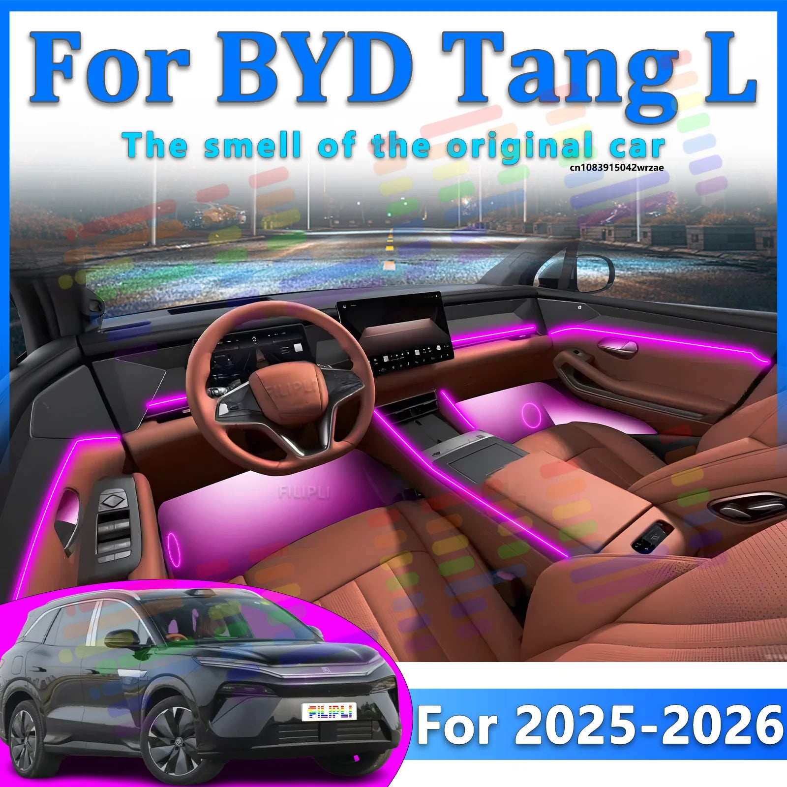 64 RGB - Neon Strip - for BYD 2025-2026 - App Control - Car Interior Lighting | AUTOKITSHOP